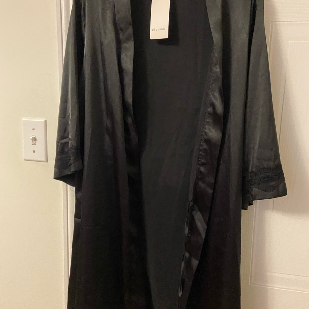 Elegant Black Women's Robe